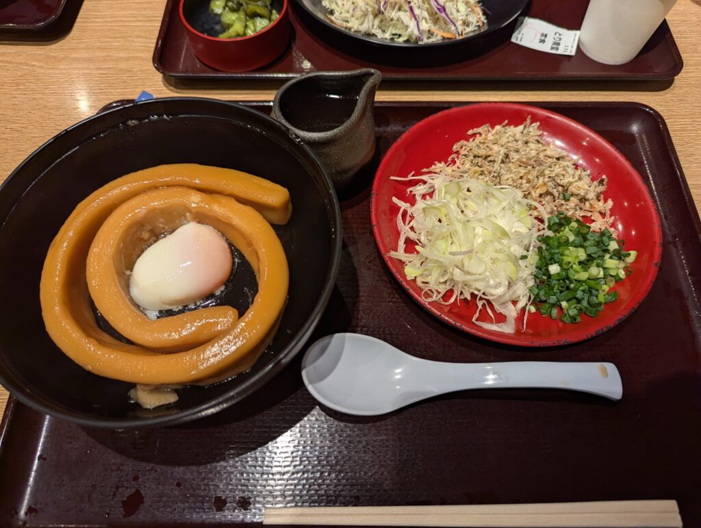 軍鶏鍋「五鉄」の一本うどん