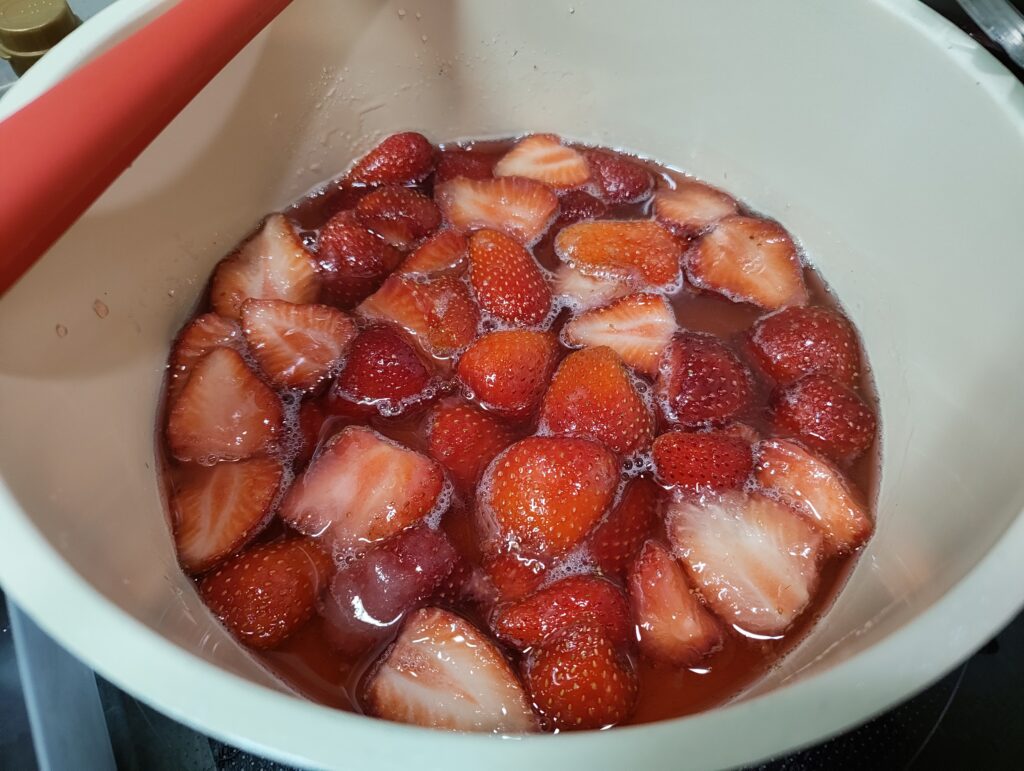 いちごジャムを作ったよ