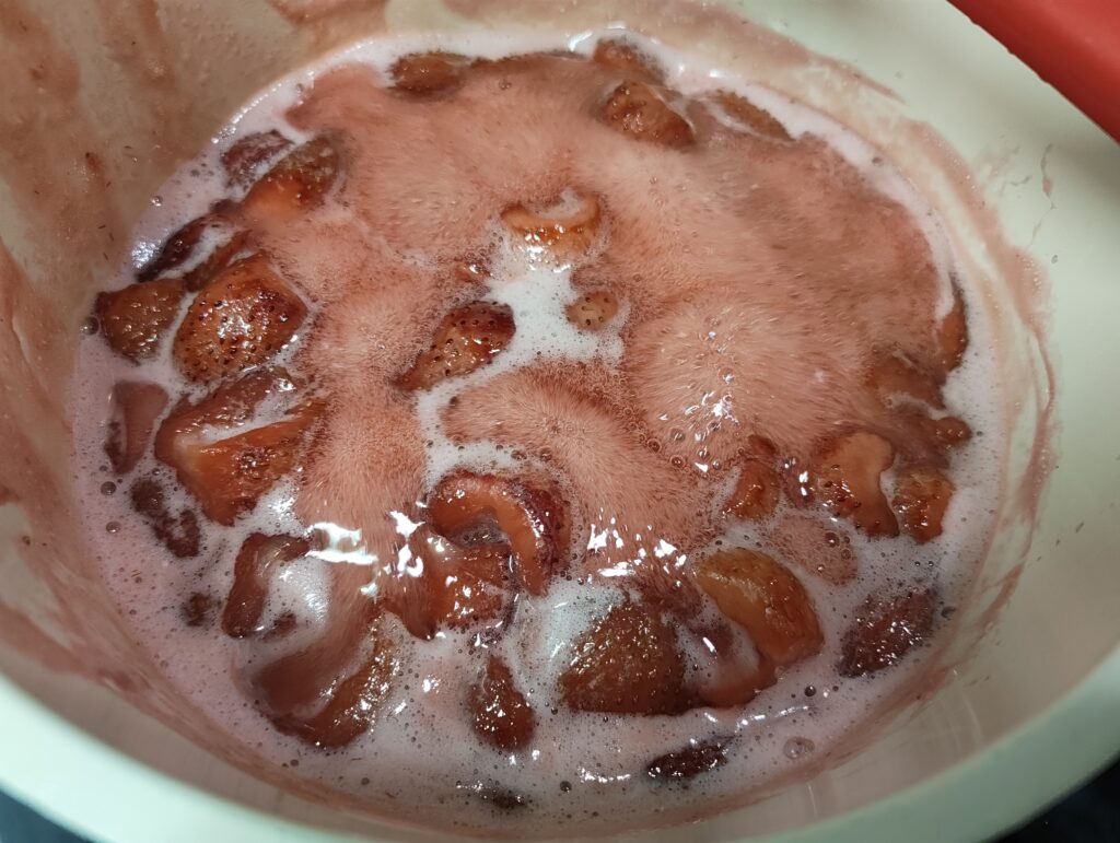 いちごジャムを作ったよ