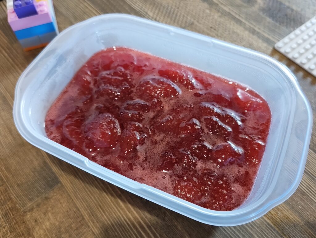 いちごジャムを作ったよ
